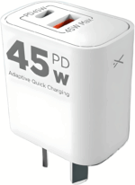 Cargador rápido Supreme de 45W con puertos USB y Tipo C para carga rápida