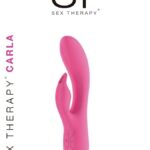 Vibrador doble estimulación recargable de silicona Sex Therapy Carla color rosa