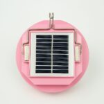 Lámpara Led Solar Recargable color rosa para exteriores