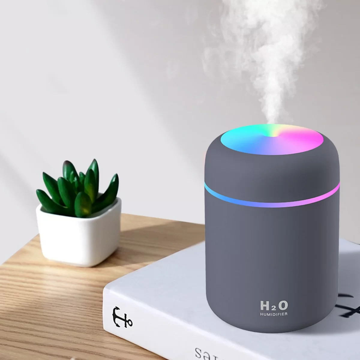 Humidificador H2O con Luz LED RGB - Imagen 2