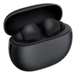 Auriculares Redmi Buds 4 negro dentro de su estuche sobre fondo blanco