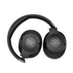 Auriculares JBL Tune760 en color negro sobre fondo blanco.