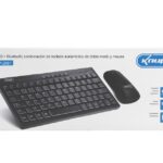Teclado Mouse inalámbricos Knup KP-2081, negro. Set inalámbrico Knup para PC.